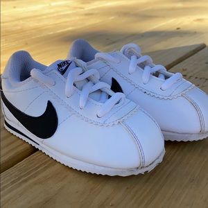 Nike Cortez white sneakers Baby Nikes size 7C